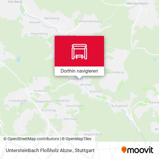 Untersteinbach Floßholz Abzw. Karte