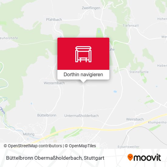 Büttelbronn Obermaßholderbach Karte