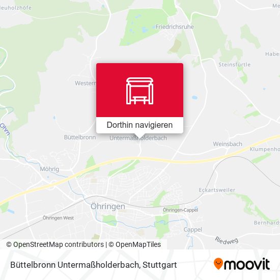 Büttelbronn Untermaßholderbach Karte