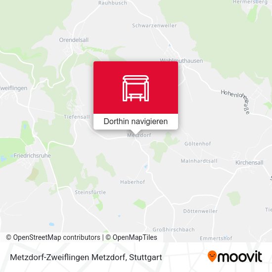 Metzdorf-Zweiflingen Metzdorf Karte