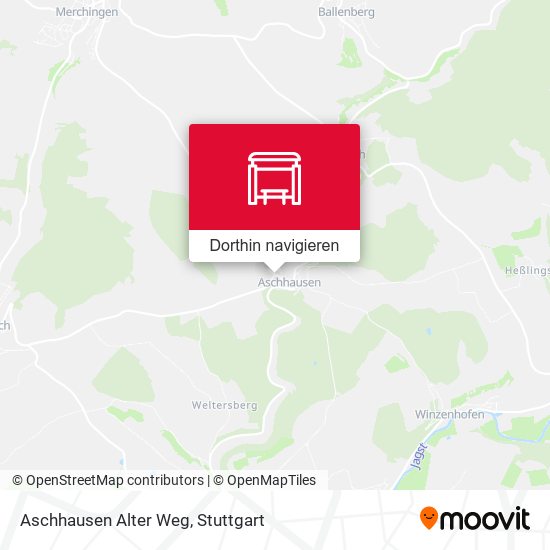 Aschhausen Alter Weg Karte
