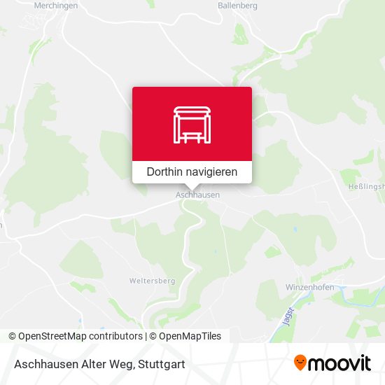 Aschhausen Alter Weg Karte