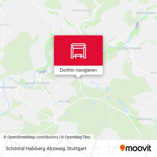 Schöntal Halsberg Abzweig Karte