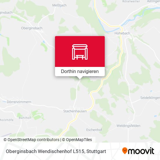 Oberginsbach Wendischenhof L515 Karte