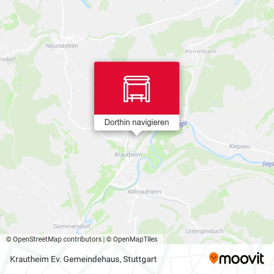 Krautheim Ev. Gemeindehaus Karte