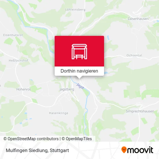 Mulfingen Siedlung Karte