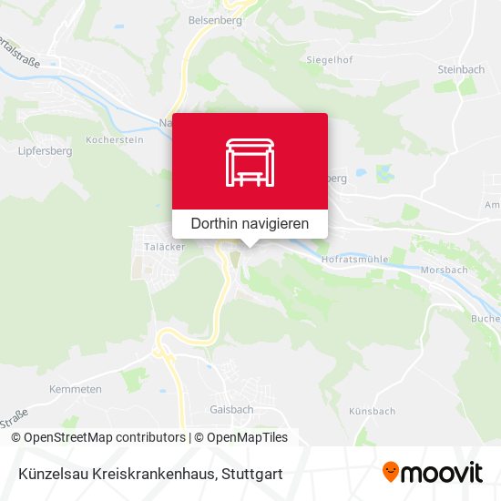 Künzelsau Kreiskrankenhaus Karte