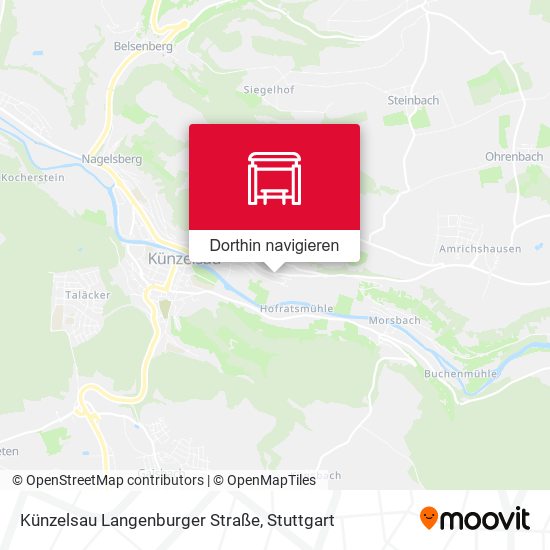 Künzelsau Langenburger Straße Karte
