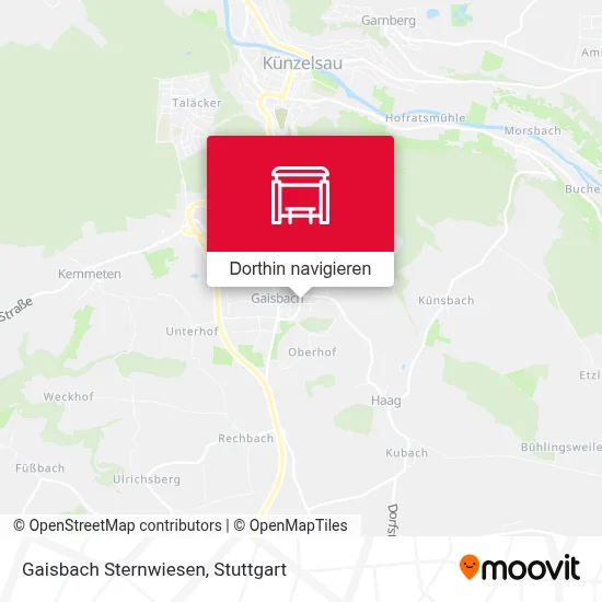 Gaisbach Sternwiesen Karte