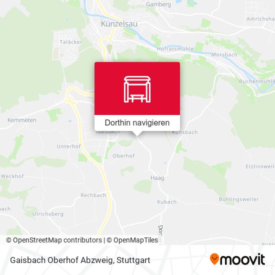 Gaisbach Oberhof Abzweig Karte