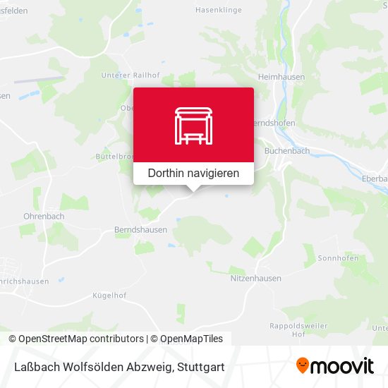 Laßbach Wolfsölden Abzweig Karte