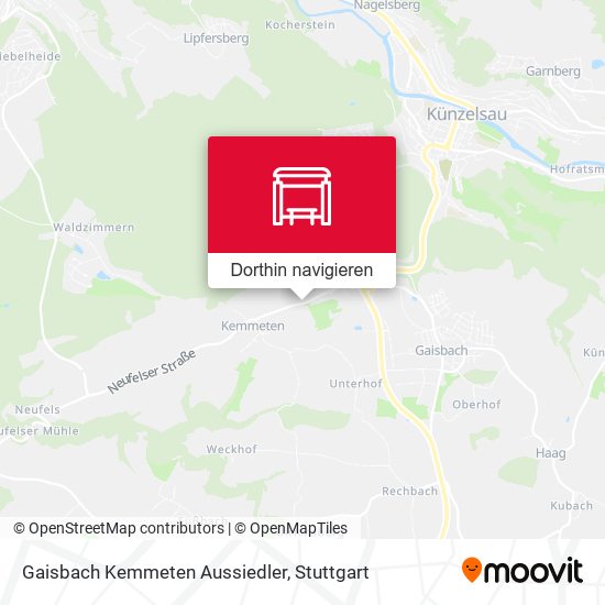 Gaisbach Kemmeten Aussiedler Karte
