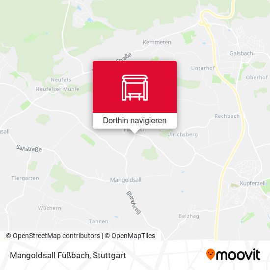 Mangoldsall Füßbach Karte