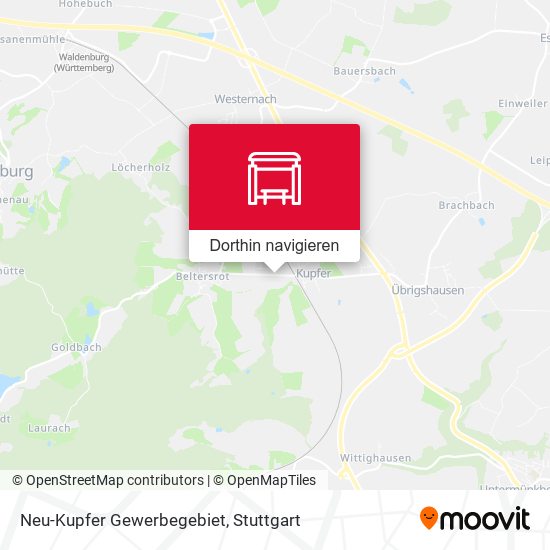 Neu-Kupfer Gewerbegebiet Karte