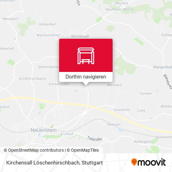 Kirchensall Löschenhirschbach Karte