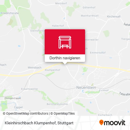 Kleinhirschbach Klumpenhof Karte
