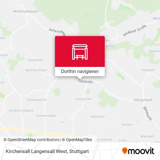 Kirchensall Langensall West Karte