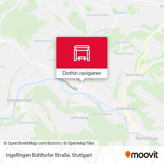 Ingelfingen Bühlhofer Straße Karte