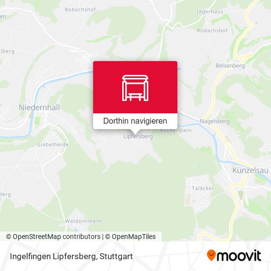 Ingelfingen Lipfersberg Karte