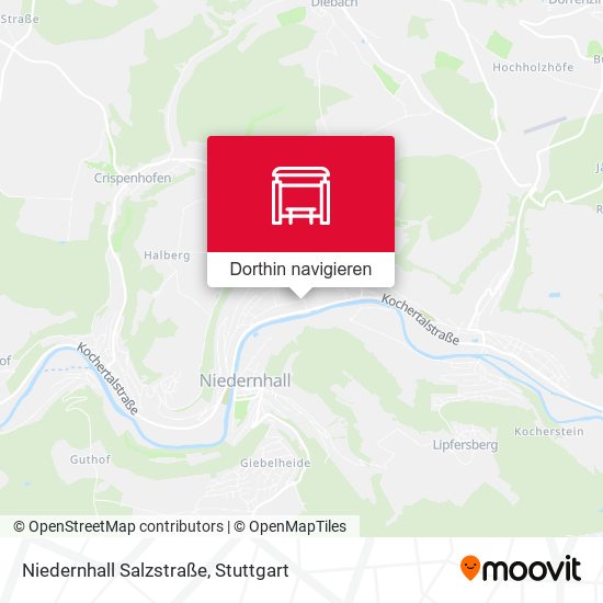 Niedernhall Salzstraße Karte