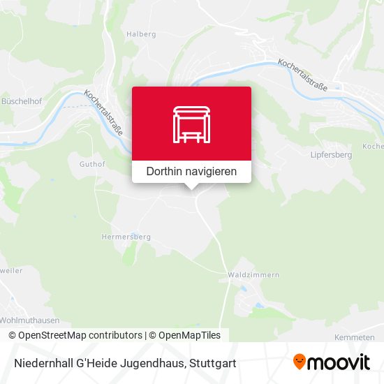 Niedernhall G'Heide Jugendhaus Karte