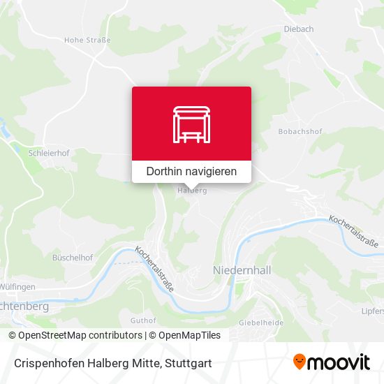 Crispenhofen Halberg Mitte Karte