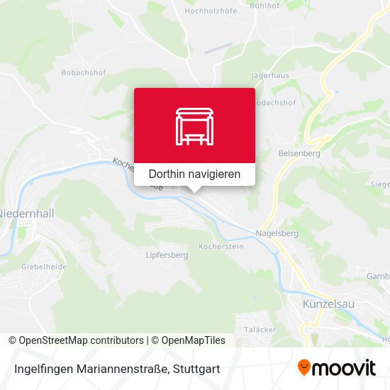 Ingelfingen Mariannenstraße Karte