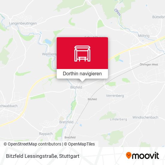 Bitzfeld Lessingstraße Karte