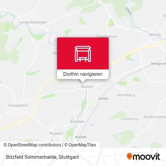 Bitzfeld Sommerhalde Karte