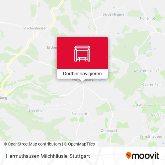 Hermuthausen Milchhäusle Karte