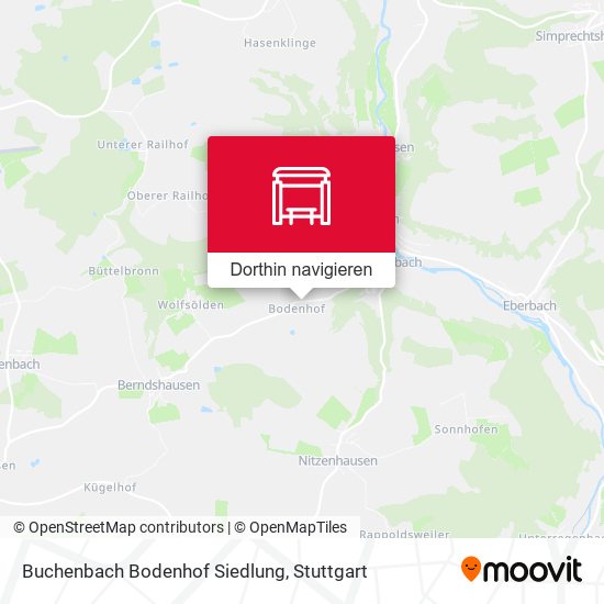 Buchenbach Bodenhof Siedlung Karte