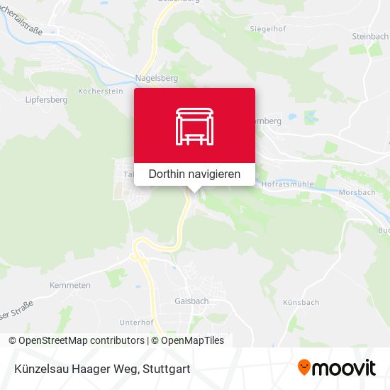 Künzelsau Haager Weg Karte