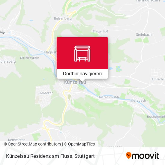 Künzelsau Residenz am Fluss Karte