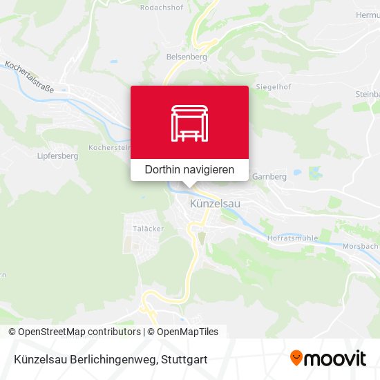 Künzelsau Berlichingenweg Karte