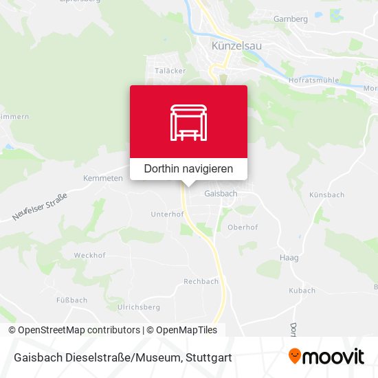 Gaisbach Dieselstraße/Museum Karte