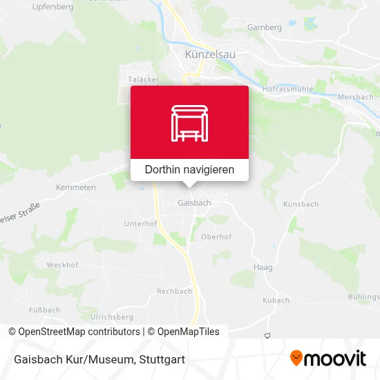 Gaisbach Kur/Museum Karte