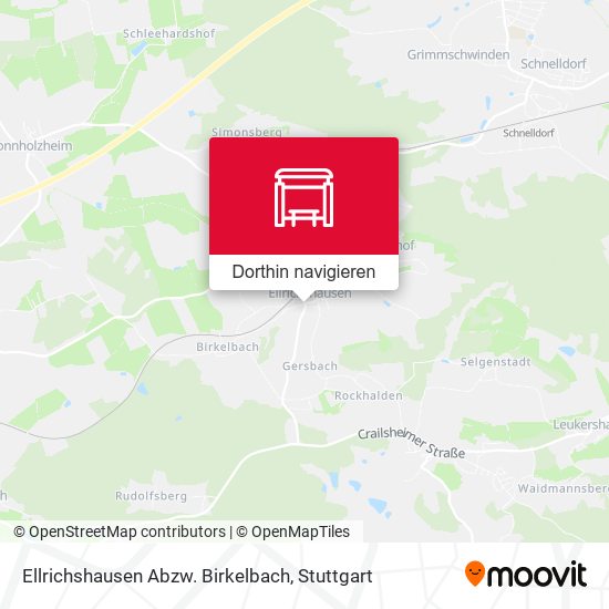Ellrichshausen Abzw. Birkelbach Karte