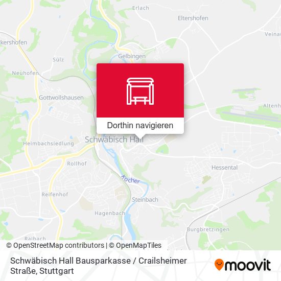 Schwäbisch Hall Bausparkasse / Crailsheimer Straße Karte