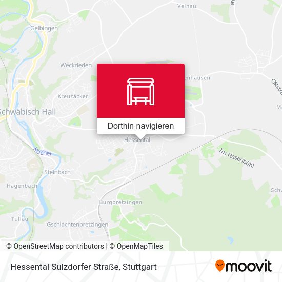Hessental Sulzdorfer Straße Karte