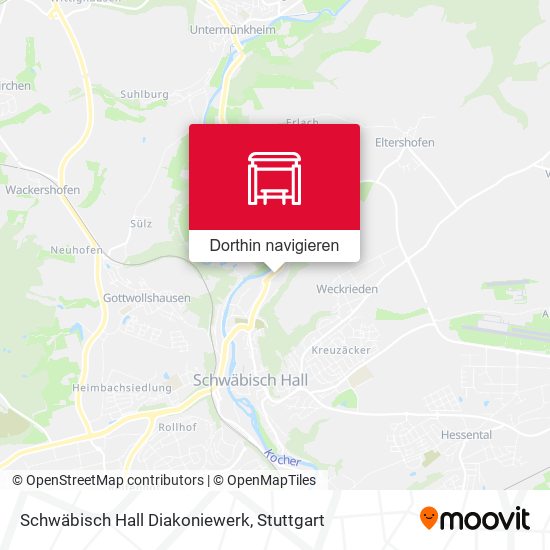 Schwäbisch Hall Diakoniewerk Karte