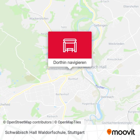 Schwäbisch Hall Waldorfschule Karte