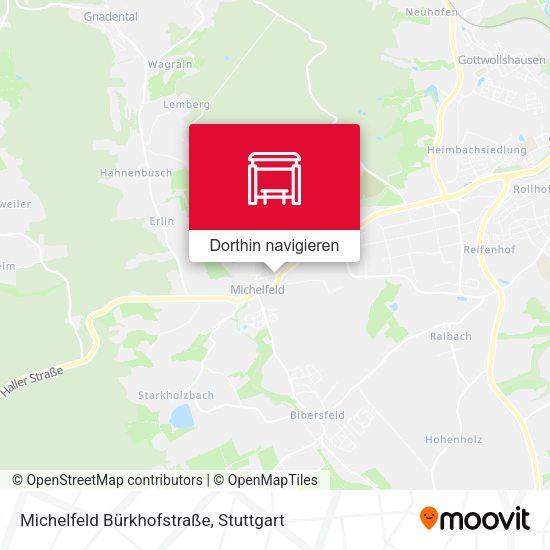 Michelfeld Bürkhofstraße Karte