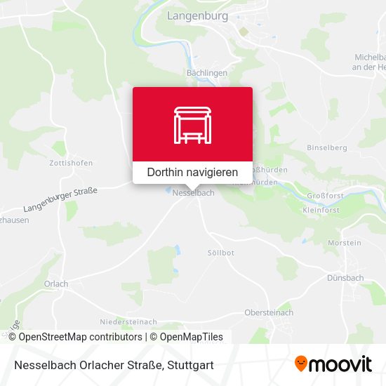 Nesselbach Orlacher Straße Karte