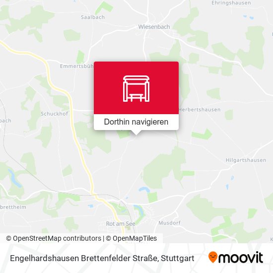 Engelhardshausen Brettenfelder Straße Karte