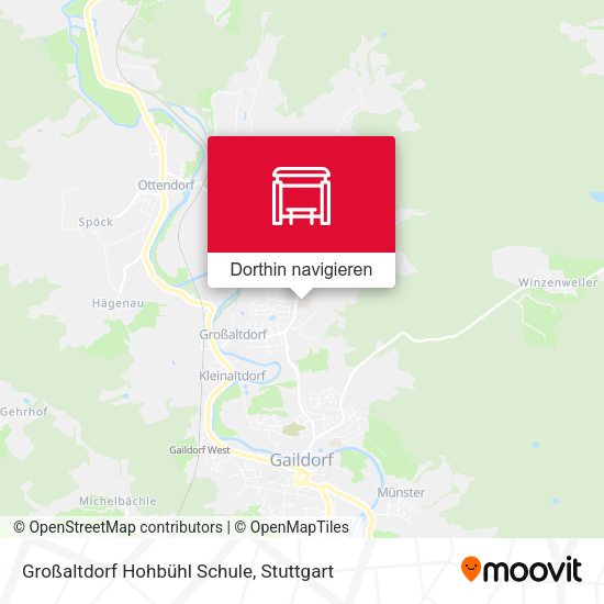 Großaltdorf Hohbühl Schule Karte