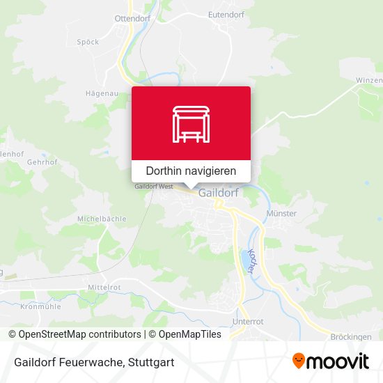 Gaildorf Feuerwache Karte