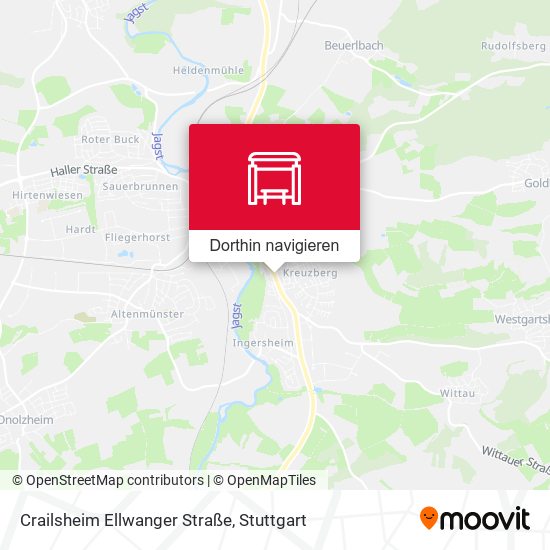 Crailsheim Ellwanger Straße Karte