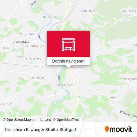 Crailsheim Ellwanger Straße Karte