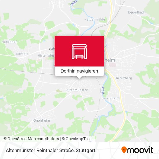 Altenmünster Reinthaler Straße Karte