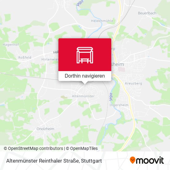 Altenmünster Reinthaler Straße Karte